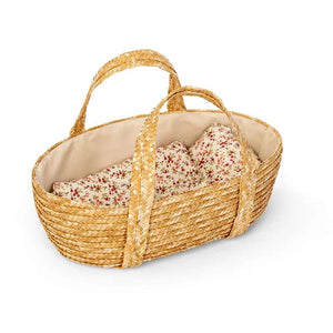 MaMaMeMo Moseskorg m. Sängkläder till Dockor - 35 cm. 