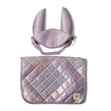 By Astrup Sadelunderlag och huva till käpphäst - Lilla Glitter
