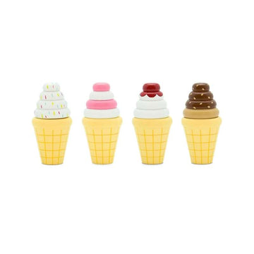 MaMaMeMo Legemad i Trä - Vaffelis - Assorterad 