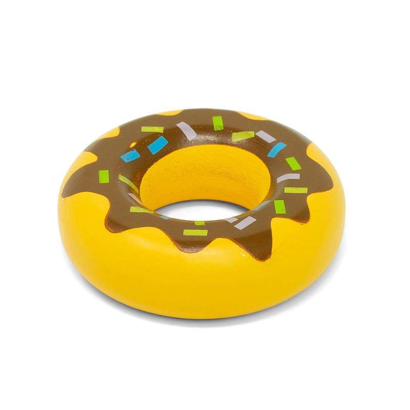 MaMaMeMo Lekmat i Trä - Donut m. Brun Glasyr 