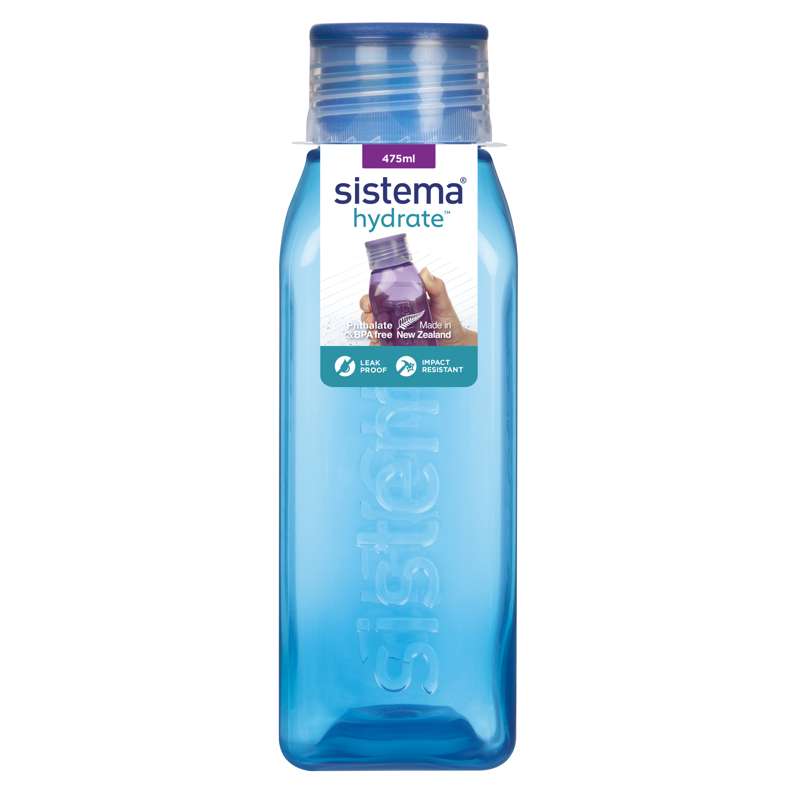 Sistema Dricksflaska - Fyrkantig - 475ml - Oceanblå 