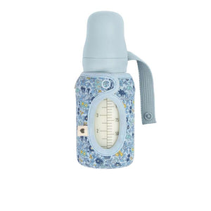 BIBS Bottle - Sleeve till nappflaska - Liten - 110ml - Chamomile Lawn/Baby Blue