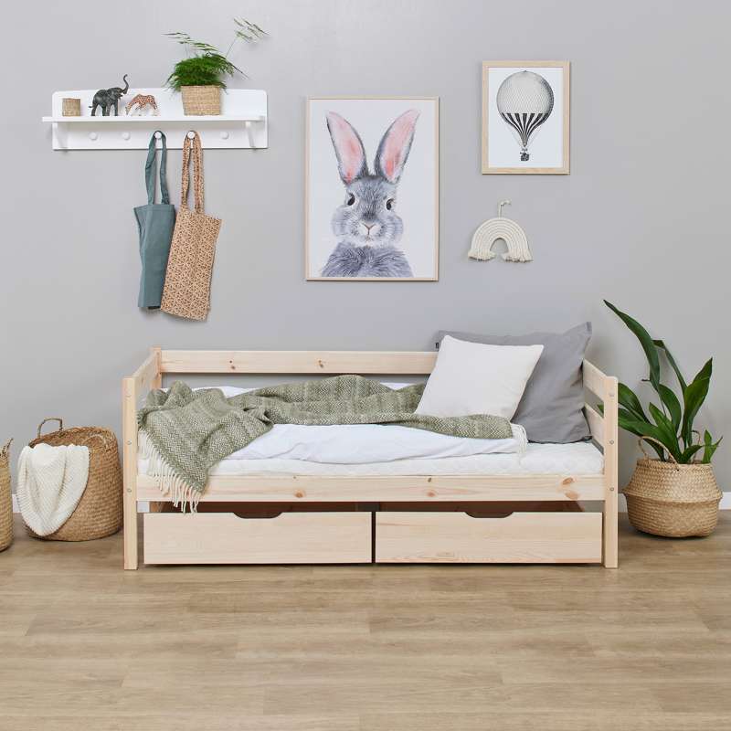 Hoppekids ECO Comfort - Sängset för 70x160 cm. Säng - Natur 
