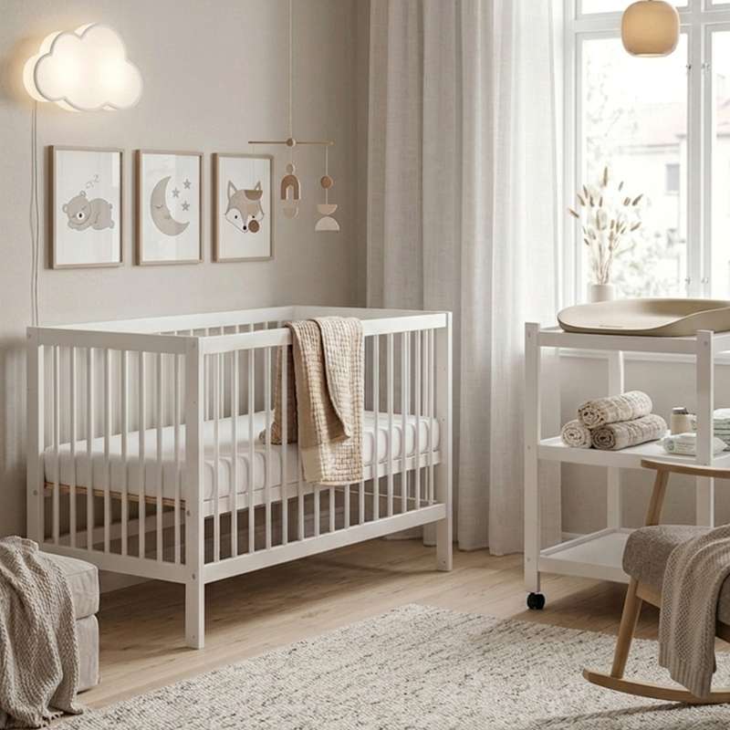 Hoppekids IDA-MARIE Bundle - Spjälsäng och IDA-MARIE Skötbord