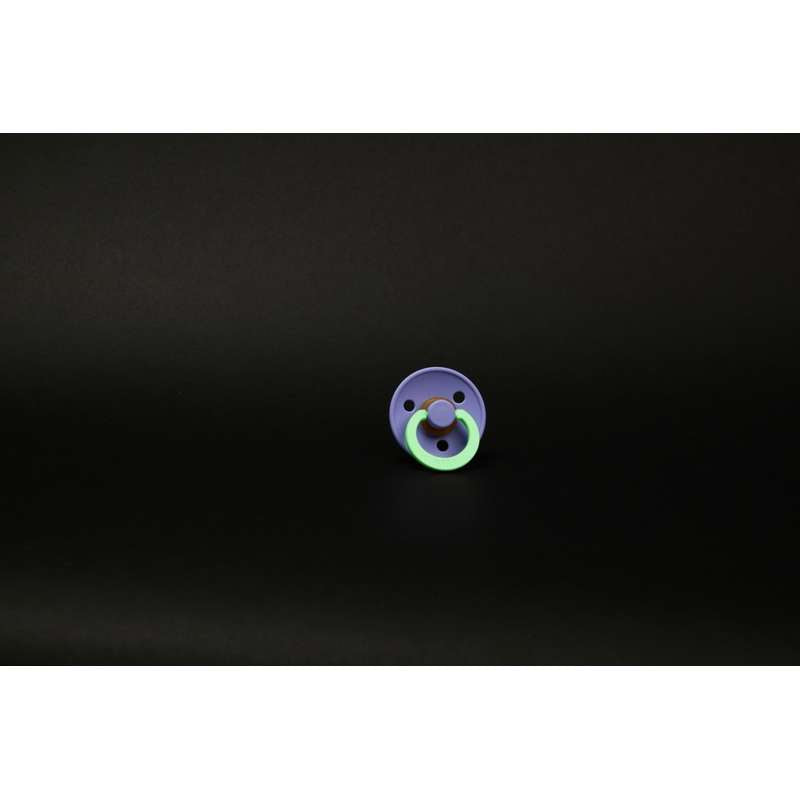 BIBS Rund Colour Sut - Str. 2 - Naturgummi - GLOW - Hush