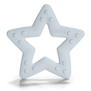 BIBS Spela - Baby Bitie Bitering - Stjärna - Baby Blå 