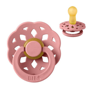 BIBS Rund Boheme Napp - Stl. 2 - Naturgummi - Dusty Pink