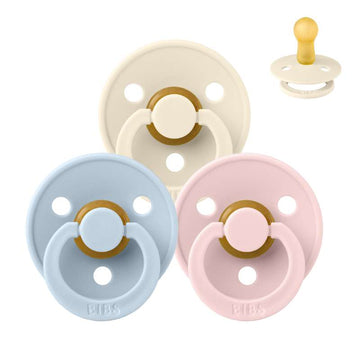 Bibs Rund Colour Napp - bundle - 3 st. - strl. 2 - The Babyshower Collection 