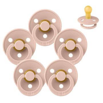 Bibs Rund Colour Napp - bundle - 5 st. - strl. 1 - Blush 