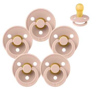 Bibs Rund Colour Napp - bundle - 5 st. - strl. 3 - Blush 