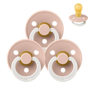 Bibs Rund Colour Napp - bundle - 3 st. - strl. 3 - GLOW - Blush 