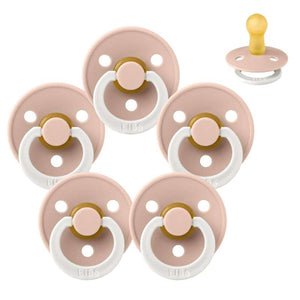 Bibs Rund Colour Napp - bundle - 5 st. - strl. 2 - GLOW - Blush 