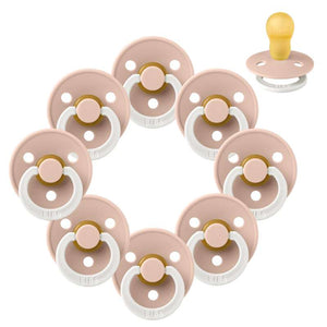 Bibs Rund Colour Napp - bundle - 8 st. - strl. 3 - GLOW - Blush 