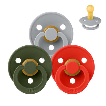 Bibs Rund Colour Napp - bundle - 3 st. - strl. 2 - Julkollektionen 