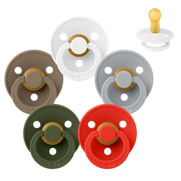 Bibs Rund Colour Napp - bundle - 5 st. - strl. 2 - Julkollektionen 