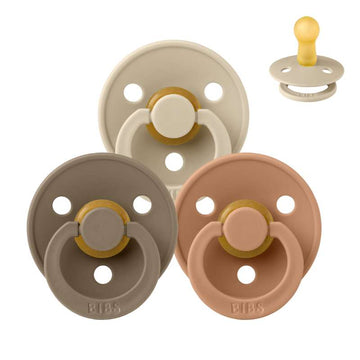 Bibs Rund Colour Napp - bundle - 3 st. - strl. 2 - Nere på jorden 
