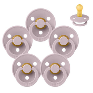Bibs Rund Colour Napp - bundle - 5 st. - strl. 2 - Dov lilac 