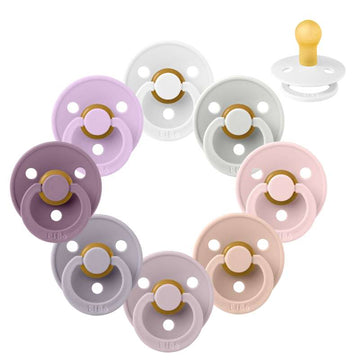 Bibs Rund Colour Napp - bundle - 8 st. - strl. 1 - Underbara syren 