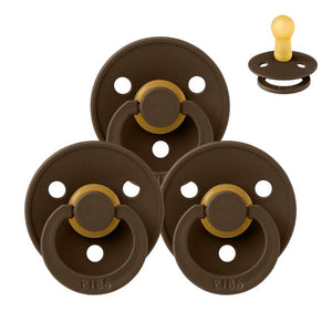 Bibs Rund Colour Napp - bundle - 3 st. - strl. 2 - Mocha 