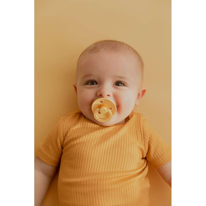 Bibs Rund Colour Napp - bundle - 8 st. - strl. 2 - Ljus smör 