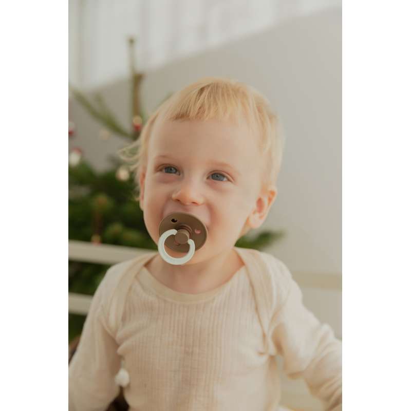 Bibs Rund Colour Napp - bundle - 8 st. - strl. 1 - Sov gott lilla vän - GLOW 
