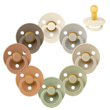 Bibs Rund Colour Napp - bundle - 8 st. - strl. 2 - Mjuk höst 