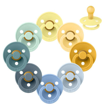 Bibs Rund Colour Napp - bundle - 8 st. - strl. 1 - Sommar vid stranden 