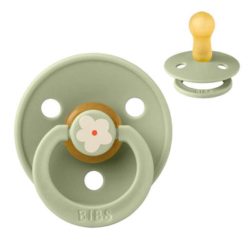 BIBS Rund Colour Napp - Strl. 2 - Naturgummi - Jasmine Studio - Sage