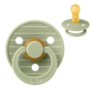BIBS Rund Colour Napp - Str. 2 - Naturgummi - Pin Studio - Sage