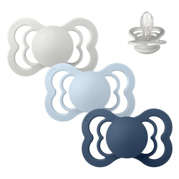 BIBS Symmetrisk Supreme Napp - Sampack - 3 st. - Strl. 2 - Ocean Storm