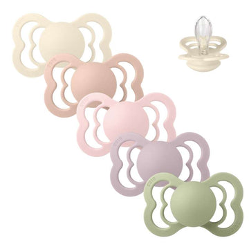 BIBS Symmetrisk Supreme Napp - Sampack - 5 st. - Str. 2 - Springtime in Paris