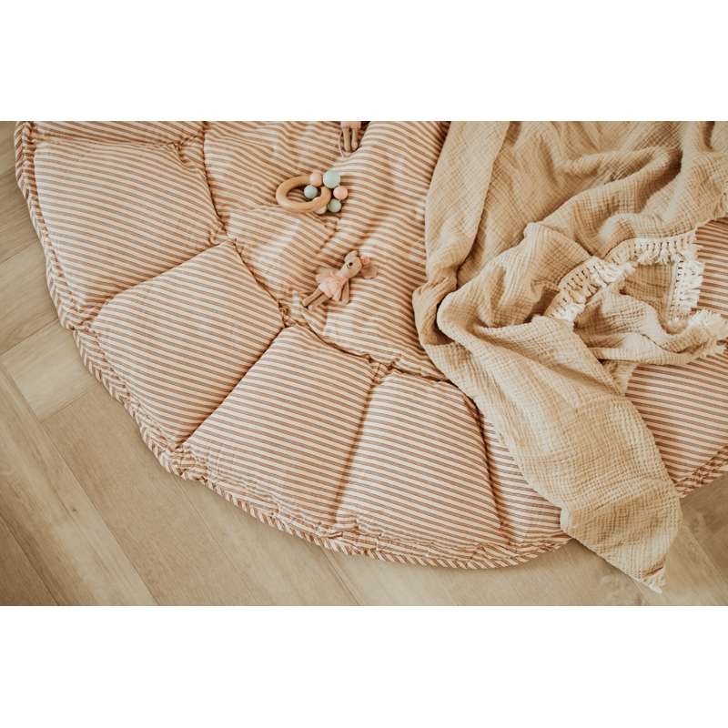 Play & Go Bloom - Babynest/Lekmatta - Randig Brun 