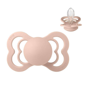 BIBS Symmetrisk Supreme Napp - Str. 2 - Silikon - Blush