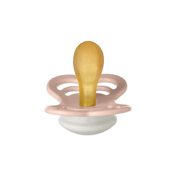 BIBS Symmetrisk Supreme Napp - Strl. 2 - Naturgummi - GLOW - Blush