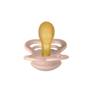 BIBS Symmetrisk Supreme Napp - Stl. 2 - Naturgummi - Blush