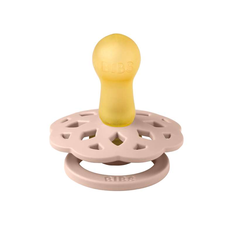 BIBS Rund Boheme Napp - Str. 2 - Naturgummi - Blush