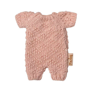 Maileg Stickad Dräkt - Micro - Rosa 