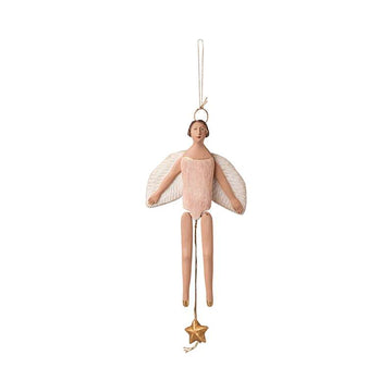 Maileg Ängel Sprattelman m. Glorie - Medium - Rosa 
