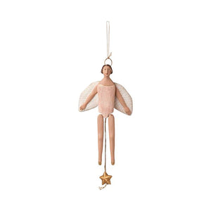 Maileg Ängel Sprattelman m. Glorie - Medium - Rosa 
