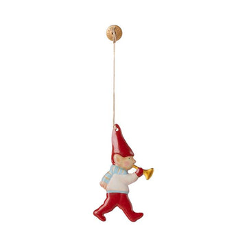Maileg Julornament - Metall - Nisse - Trumpet 