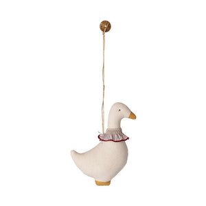 Maileg Julornament - Tyg - Gås - Röd krage 