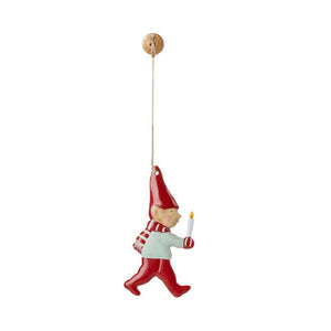 Maileg Julornament - Metall - Tomte - Stearinljus 