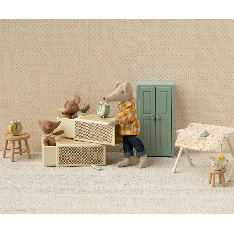 Maileg Sleepy Wakey - Baby Mus i Tändsticksask - Rosa 