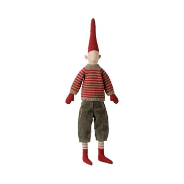 Maileg Pixy - Stl. 3 - Pojke - Randig stickad sweater