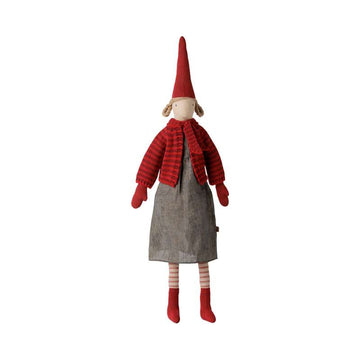 Maileg Pixy - Stl. 4 - Flicka - Randig stickad cardigan
