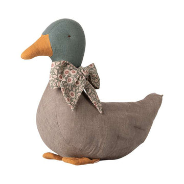 Maileg Anka med Rosett - Grå