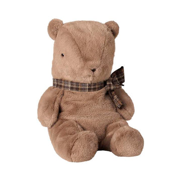 Maileg Teddy Plush Nalle - Stor - Mörk mushroom