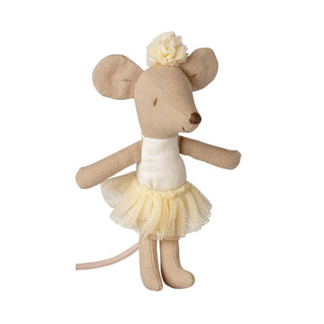 Maileg Ballerinamus - Lillasyster - Off White