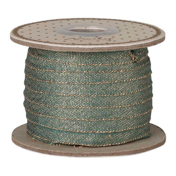 Maileg Presentband - 6mm/25m - Grön/Guld