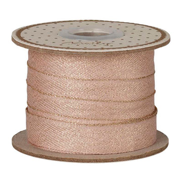 Maileg Presentband - 13mm/10m - Ljus Rosa/Guld